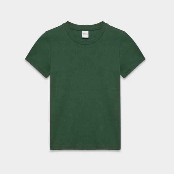 ARITZIA HomeStretch™ Rib Crew T-Shirt Campus Green Medium - Picture 3 of 8